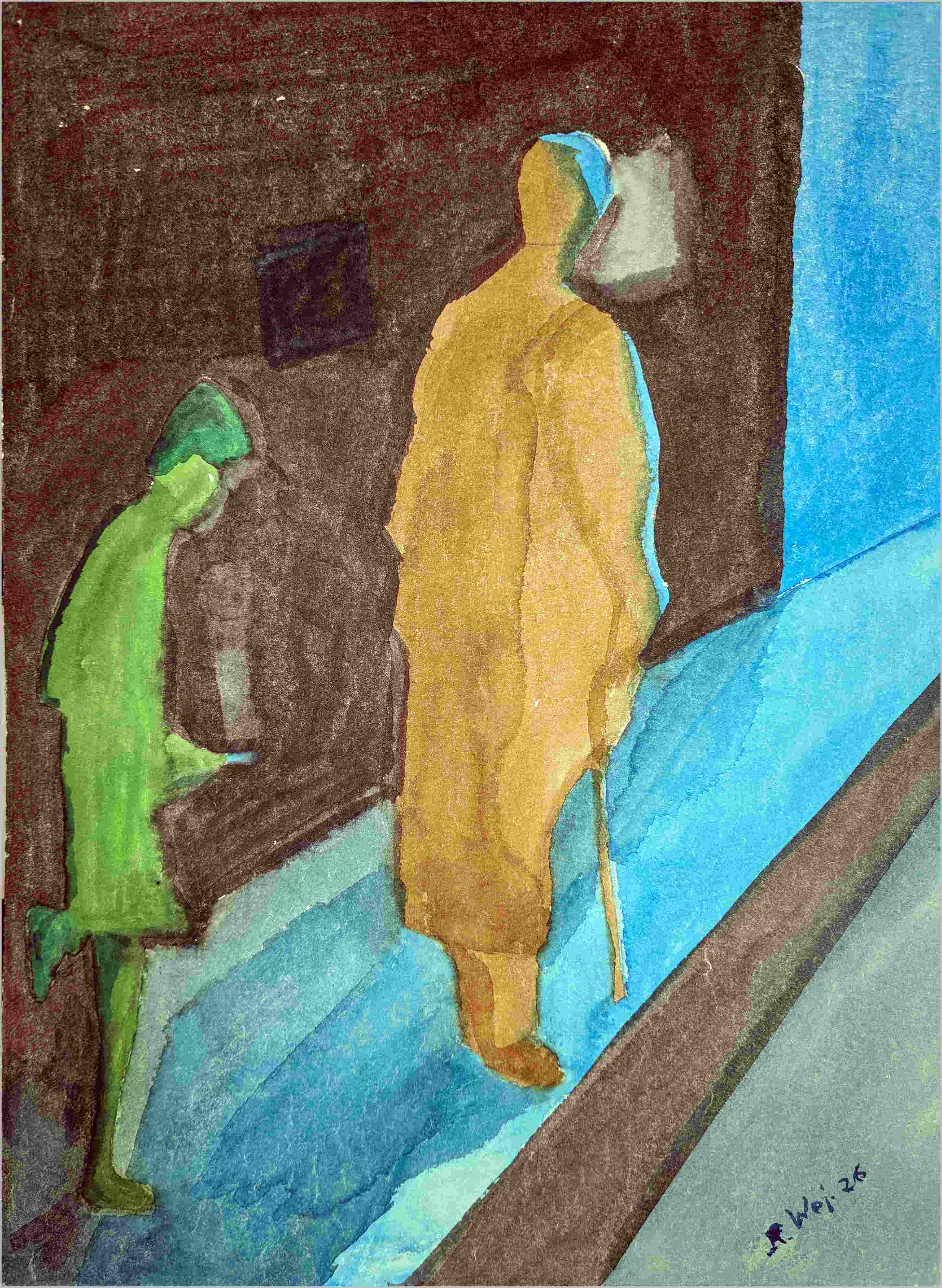   Alter und junger Mann